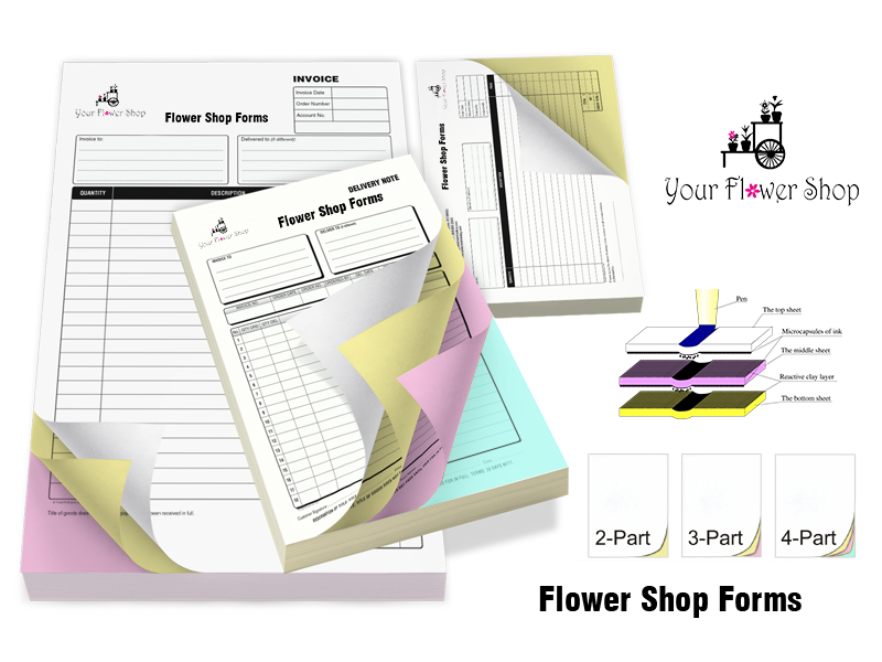 Custom Flower Shop Forms printing PK Custom Flower Shop Forms printing PK