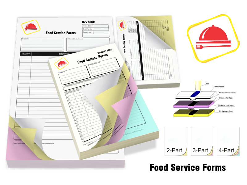 Custom Food Service Forms printing PK Custom Food Service Forms printing PK