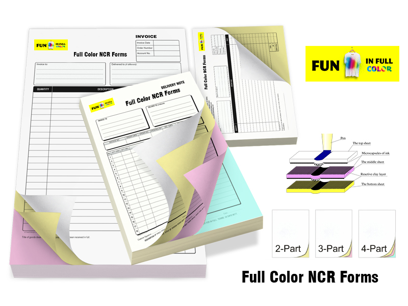 Custom Full Color Carbonless Forms printing PK Custom Full Color Carbonless Forms printing PK
