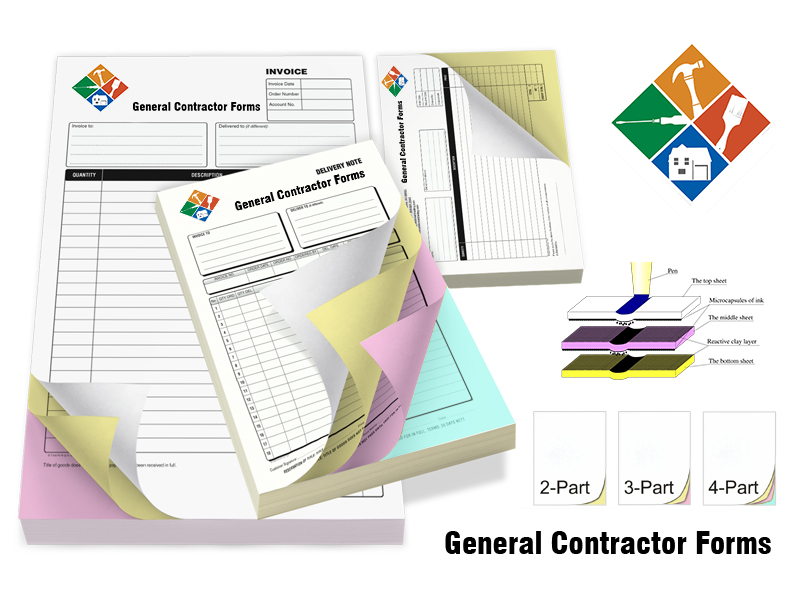 Custom General Contractor Forms printing PK Custom General Contractor Forms printing PK
