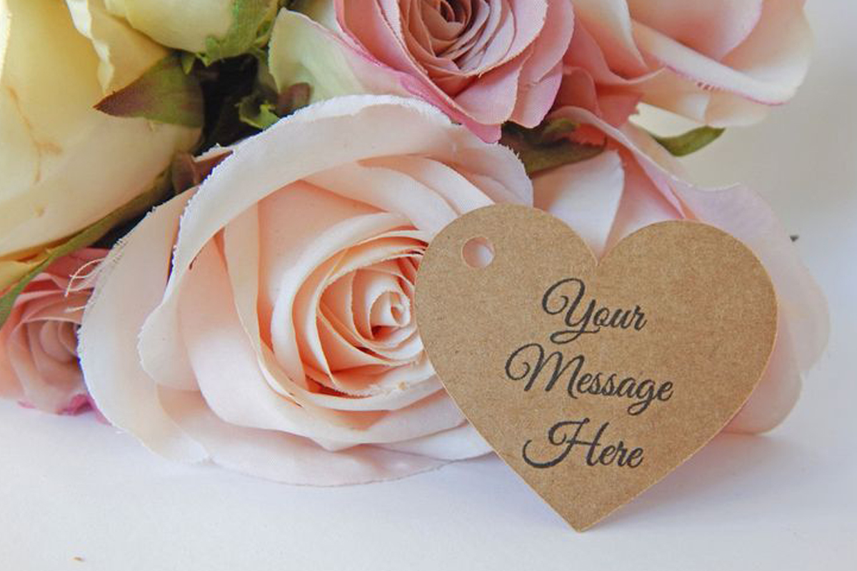 Custom Mini Heart Tags printing PK Custom Mini Heart Tags printing PK