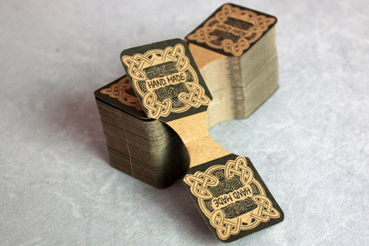 Custom Standard Fold Over Tags printing PK Custom Standard Fold Over Tags printing PK